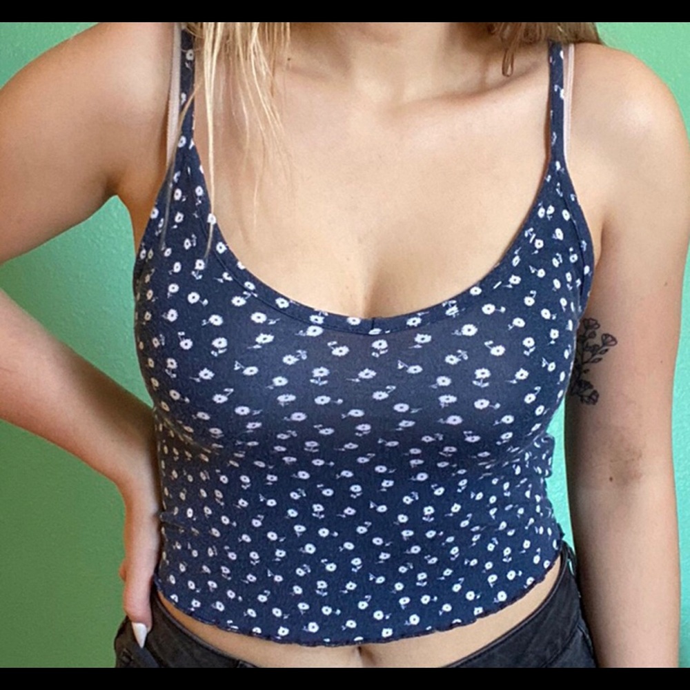 Pacsun blue floral top